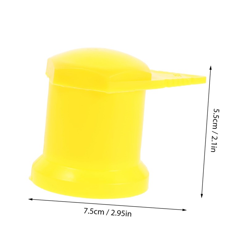 ABOOFAN 8pcs Durable Plastic Wheel Lug Nut Covers Visual Indicator