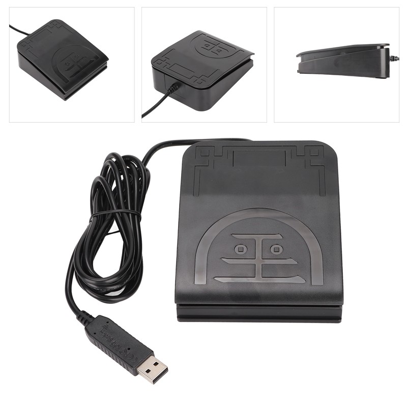 USB Foot Switch Pedal MIDI Controller Ergonomic Design Single Foot