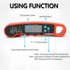 Digital Meat Thermometer, Waterproof Kitchen Thermometer with Backlight and Hold,
