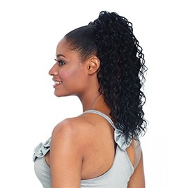 FreeTress Equal PALM GIRL - Synthetic Drawstring Ponytail #4 Med. Brown