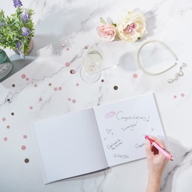Kiss The Miss Goodbye Guestbook, Rose Gold for Hen Party - Great Keepsake Gift For The Bride To Be
