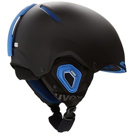 Uvex Ski Helmet JAKK +, Unisex, Skihelm JAKK+, Black/Matte Cyan, 52-55 cm