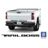 EmblemsPlus Chevy Silverado Matte Black Trail Boss Tailgate Lettering Decal