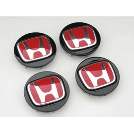 FK-8 Civic Type R Genuine Wheel Center Cap Set of 4 Outer Diameter: Approx. 2.7 inches (69 mm), Inner Diameter: Approx. 2.6 inches (65 mm), TYPE-R