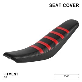 IUVWISN Dirt Bike Seat Cover Ribbed Soft Seat Cover for Talaria XXX X3 Electric Dirt Bike Ebike Red