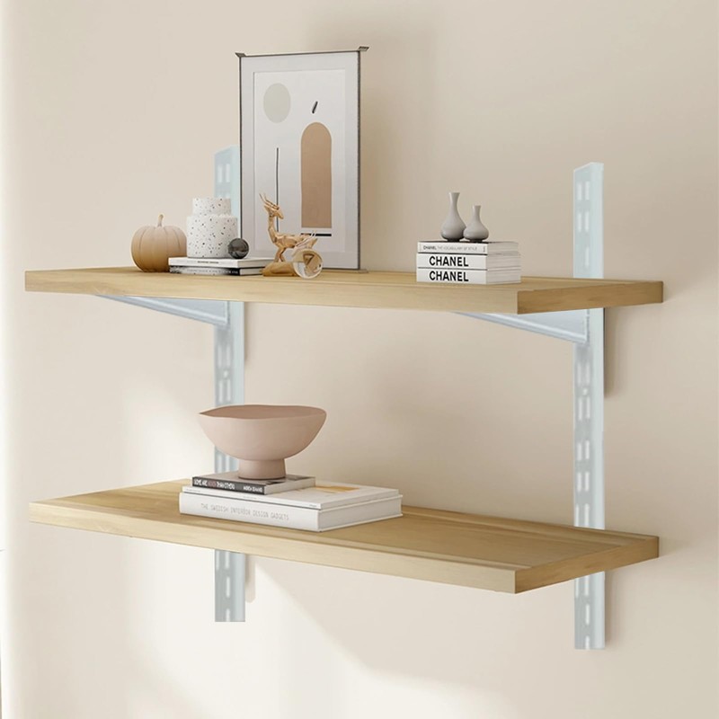 10 Pack 7‑Inch Adjustable Wire Shelf Brackets – Heavy‑Duty Double‑Track