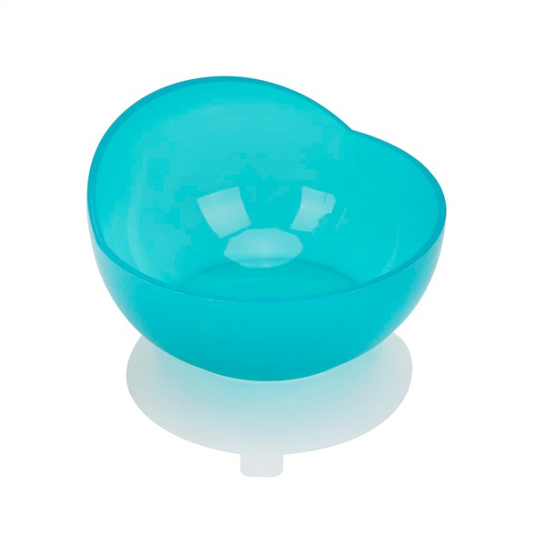 High-Low Scoop Bowl with Suction Cup Base Adaptive Self-Feeding Spill Proof Bowl Eating Aid Utensil Non-Skid Auxiliary Bowls Tableware for Elderly Parkinsons Disabled Tremors Stroke (Blue Bowl)