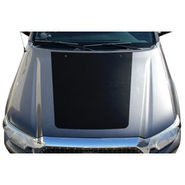 Factory Crafts Blackout Hood Graphics Kit Vinyl Decal Wrap Compatible with Toyota Tacoma 2005-2015 - Matte Black
