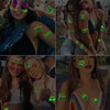 CHARLENT Glow in The Dark Rainbow Temporary Tattoos - 74