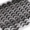 False Eyelashes 48 Pairs 6 Styles Mixed Fluffy Curled Fake