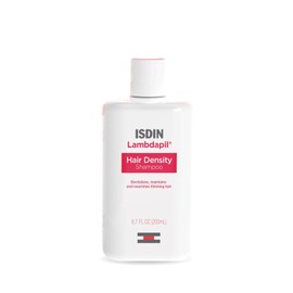 ISDIN Lambdapil Champú para la pérdida del cabello, revitaliza y nutre el cabello adelgazante para un cabello más grueso y completo, 6.7 onzas líquidas