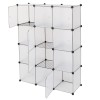 4-Tier Closet Storage Cabinet - 12-Cube, Modular & Matte ​Wardrobe