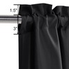 XWZO Blackout Curtains 2 Panels for Bedroom, Black Curtains 63