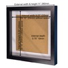 Black 10" x 10" Shadow Box Picture Frame Wooden Photo,