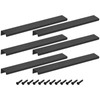 sourcing map Cabinet Finger Edge Pull, 6pcs 250mm/9.84 Aluminum Alloy