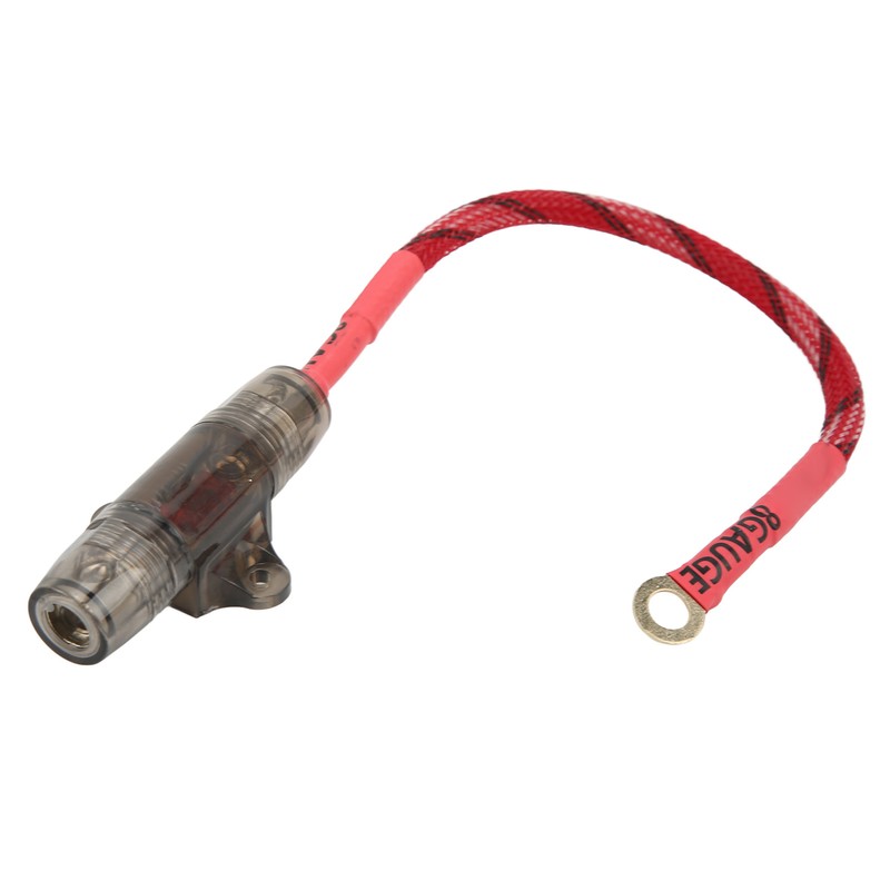 Sound Fuse Cable 8GA O Ring Terminal Copper Core Safe