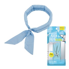 Shirokuma no Kimochi Summer Scarf, Kids Size, Light Blue, Cooling Goods, Summer, Cool, Heat Protection, Unisex, SSK-02, Width 1.6 x Length 23.6 inches (4 x 60 cm)