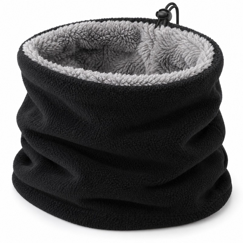 Fleece Neck Warmer Gaiter – Adjustable Windproof Winter Neck Gaiter