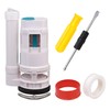 White 18cm Height Water Tank Connected Dual Flush Fill Toilet