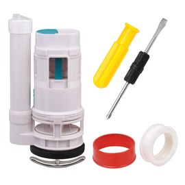 White 18cm Height Water Tank Connected Dual Flush Fill Toilet Cistern Inlet Drain Valve Repair (18cm)