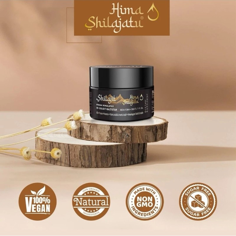 Hima Shilajit Pure 100% Himalayan Shilajit, Soft Resin, Organic, Extremely