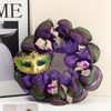 Mardi Gras Wreaths for Front Door 18 Inch Mardi Gras