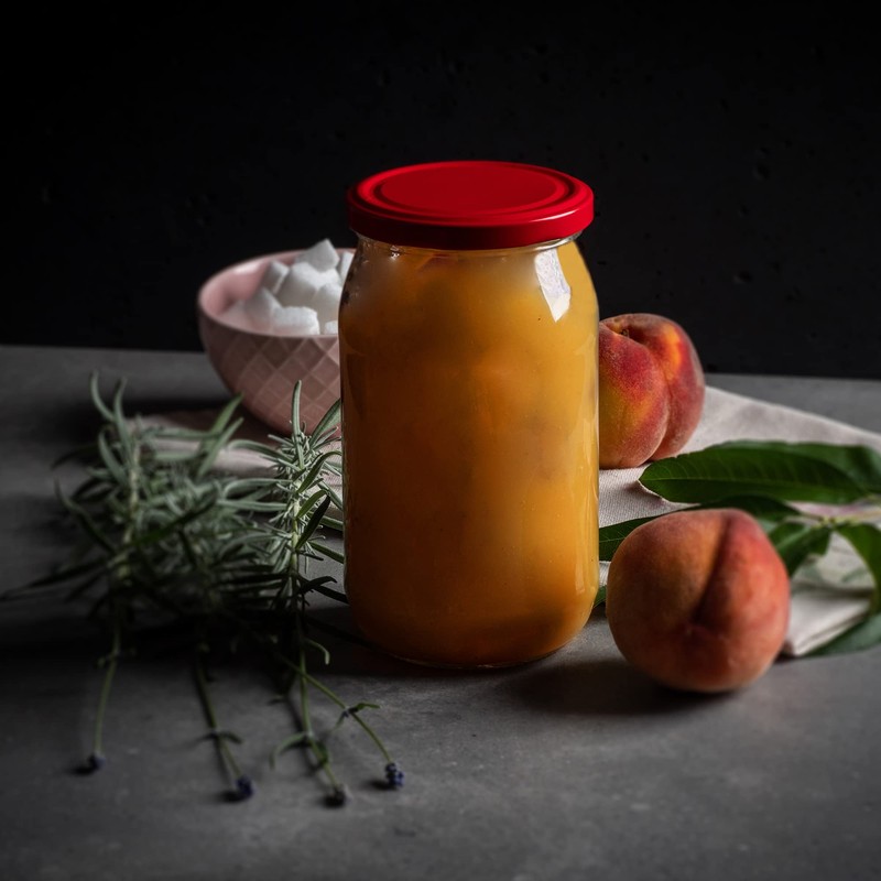 KADAX 24 x Preserving Jars 760 ml with Fi82 mm