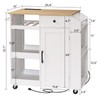 MAHANCRIS Kitchen Island with Power Outlet, Kitchen Storage Island with