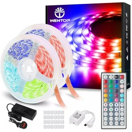 WenTop LED Strip Lights with Remote 20m, Ultra-Long 600 LED Strips, Multi Color