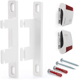 Wall Mount for Fritzbox 7690 7590 AX 7530 7510 5590 5530 6660 6890 6850 Fritz Box 7590 AX | Bracket - Two Pieces Including Mounting Material Screws and Dowels V2