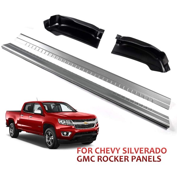 New Rocker Panels & Cab Corners Replacement For Chevy Silverado GMC Sierra 1999-2006 Exended Cab 4-Door Outer Rocker Panel And Cab Corner Pair