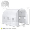 Outsunny 9.8' x 6.6' x 6.6' Plastic Greenhouse Cover Replacement,