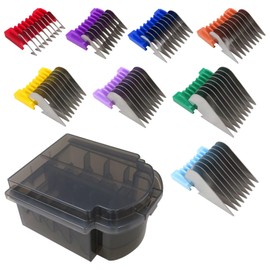 Dog Grooming Clipper Replacement Blades, Colorful Pets Guide Comb Sets by Acupress for 5-in-1 Clippers Wahl