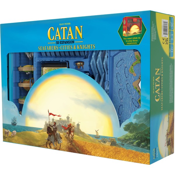 CATAN 3D Edition Seafarers and Cities & Knights Board Game Expansion | Strategy Game | Family Game for Adults and Kids | Ages 12+ | 3-4 Players | Average Playtime 90 Minutes | Made Studio
