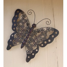 SHORELY YOURS DECOR Metal Butterfly Wall Decor - Extra Large Garden And Home Display,nature themed