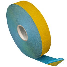 DuraMark RPT-750 Pavement Marking Tape - Reflective Slip Resistant Durable Outdoor Heavy Duty Rubber Base Tape, Bast Certified (Yellow, 2 Inch x 108 Feet)