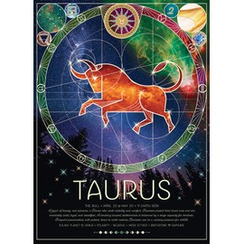Cobble Hill 500 Piece Zodiac Puzzle - Taurus - Sample Poster Included