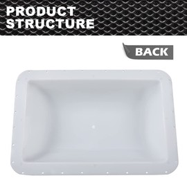 Skylight Cover Compatible with RV Camper Food Truck 14" X 22" Camper Skylight Food Truck Skylight White