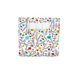Petit Lulu Spreader Pants for Wide Swaddling / Size M (5-9 kg) / Velcro (Wildflowers)