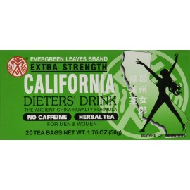 E California Dieter Tea Extra Strength 20 Count Pack of 3 Herbal Caffeine Free