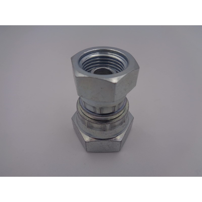 Hydraulic Female x Female Swivel 60 deg Straight Adapter BSP