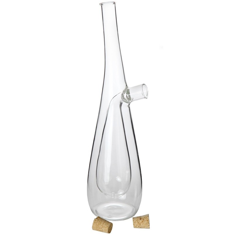 Lily's Home Glass Olive Oil and Vinegar Dispenser Bottle, for