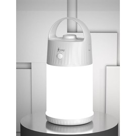 Upgraded Motion Sensor Night Light with 3 Adjustable Brightness Levels,Portable Rechargeable LED Lamp with PIR Motion Detection, 4000mAh Battery, Ideal for Bedroom, Closet, Camping (White)