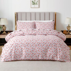 Elegant Comfort Ultra Soft 4-Piece 100% Turkish Cotton Flannel Sheet Set - Holiday Christmas Flannel Sheets, Warm and Cozy Premium Quality, Deep Pocket Fitted Sheet- Queen, Jolly Santa