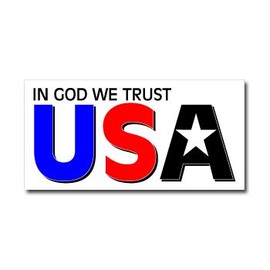 GRAPHICS & MORE in God We Trust - USA American Pride - Window Bumper Sticker