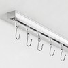 Ceiling Curtain Track, Curtain Track with Roller Hooks, 6ft -