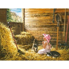 SUNSOUT INC - Dear God It's Me - 500 pc Jigsaw Puzzle by Artist: Carla D'Aguanno - Finished Size 18" x 24" - MPN# 21721