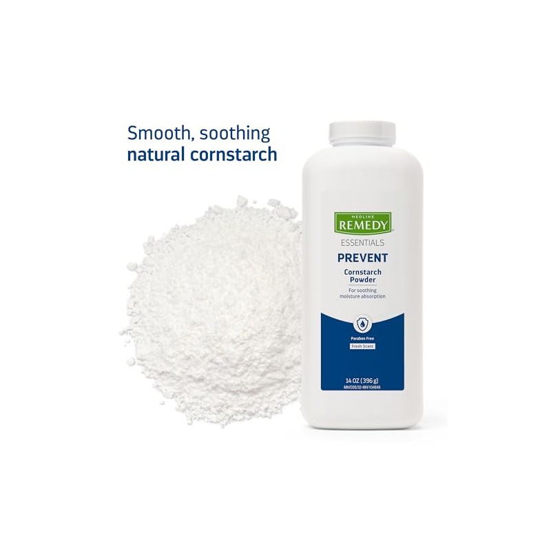 Medline Soothe Cool Cornstarch Body Powder