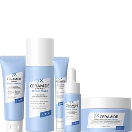 LAIKOU Ceramid Gesichtspflege Set, Hautpflege für Teenager Mädchen, 6 Stück Hautpflege Sets & Kits für Feuchtigkeitsspendend, mit Toner Creme Augencreme Serum, Beauty-Geschenksets für Alle Hauttypen