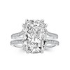 RODIFFY 6CT Gorgeous Split Shank Cushion Cut Promise Ring for